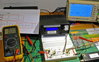 Pomiary charakterystyk częstotliwościowych (2). Filtry aktywne m.cz. typu Sallen–Key