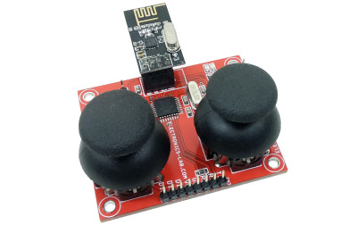 Nadajnik zdalnego sterowania RF z dwoma joystickami i modułem RF NRF24L01 – sterowanie 2 joystickami