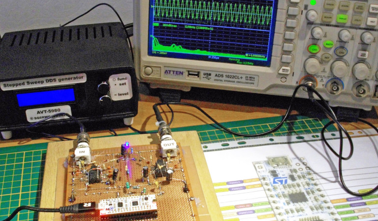 Pomiary charakterystyk częstotliwościowych (4). Filtry cyfrowe DSP typu FIR