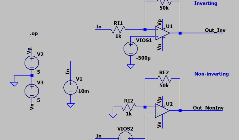 Napięcie niezrównoważenia wzmacniacza operacyjnego, część 1