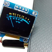 Analogowy miernik VU z wyświetlaczem OLED - kompatybilny z Arduino