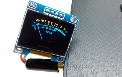 Analogowy miernik VU z wyświetlaczem OLED - kompatybilny z Arduino