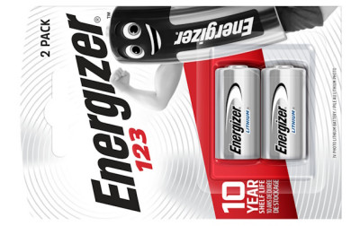Litowe baterie fotograficzne Energizer 123