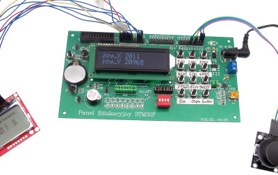 Dołączenie do STM32 manipulatora analogowego i wyświetlacza graficznego