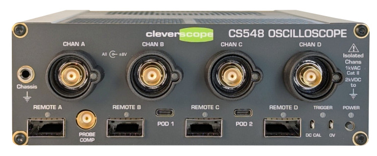 Fotografia 1. Oscyloskop CS548 marki Cleverscope