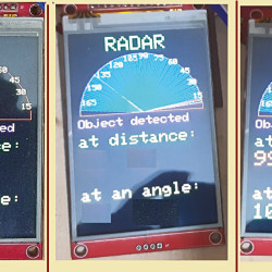 Bezprzewodowy „radar” ultradźwiękowy z wyświetlaczem TFT