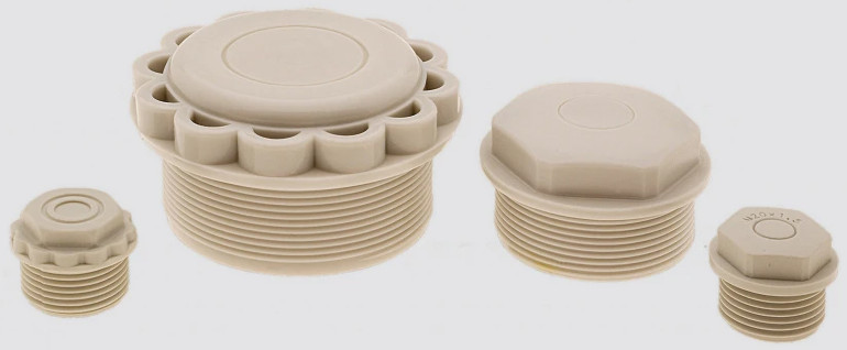 Fotografia 10. Samouszczelniające zaślepki z serii WN z membraną z elastycznego plastiku, przeznaczone do prostych instalacji kablowych