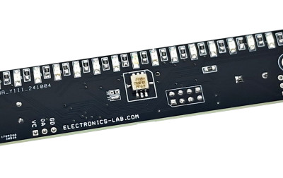 Inklinometr z 17-segmentowym wyświetlaczem słupkowym