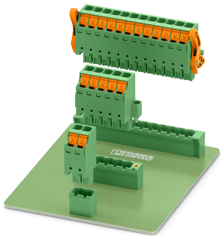 Fotografia 3. Wtyki serii XPC są kompatybilne ze standardowymi gniazdami COMBICON