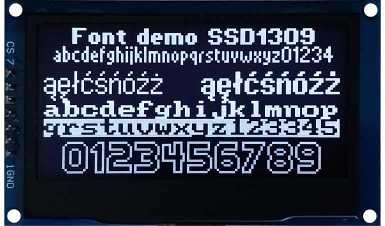 Programowanie w środowisku MicroPython (5). Wyświetlacz OLED