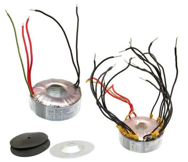 Fotografia 3. Przykładowe transformatory toroidalne do wzmacniaczy lampowych – seria TSTL