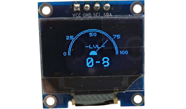 Wskaźnik poziomu paliwa z wyświetlaczem OLED