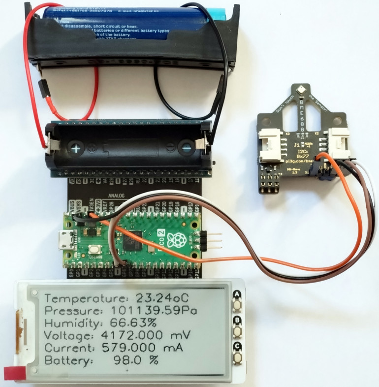 Fotografia 2. Płytka Pico-UPS-A dołączona do ekspandera Pico