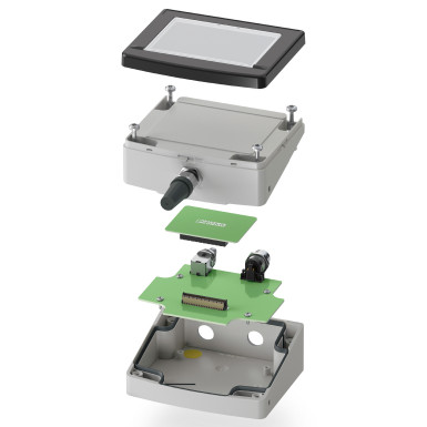 Fotografia 2. Modułowa obudowa ECS z panelem frontowym