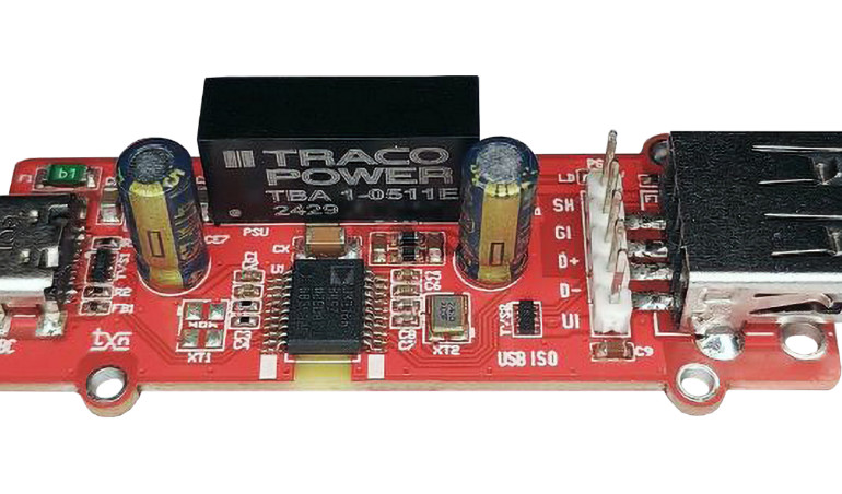 Izolator interfejsu USB 2.0 z układem ADuM316x