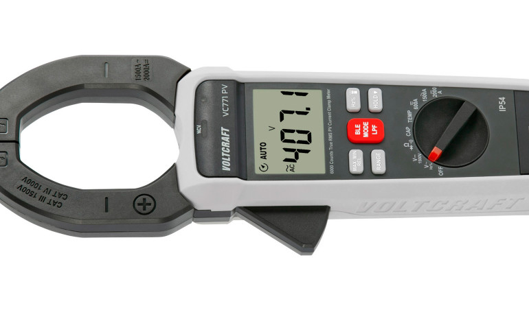 Teraz w ofercie Conrad: Voltcraft prezentuje zaawansowany miernik cęgowy VC-771 PV