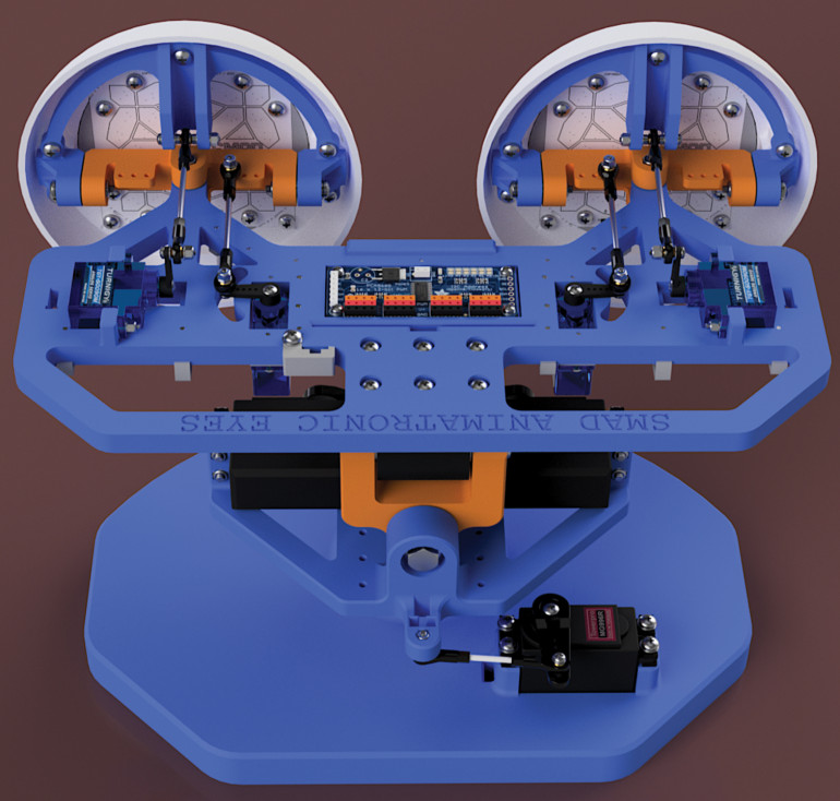 Rysunek 1. Widok animatronicznej głowy od tyłu. Zdjęcie: Steve Manley