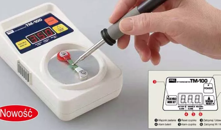Miernik temperatury grotów lutowniczych TM-100