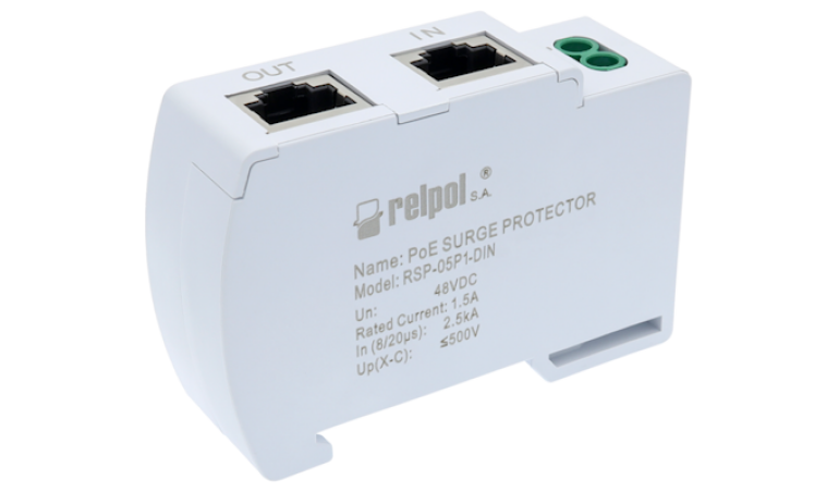 Ogranicznik przepięć RSP-05P1-DIN dla sieci Ethernet