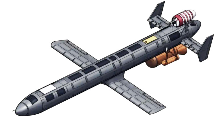 Fotografia 1. Rosyjski dron-pocisk Geran-5