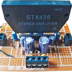 Wzmacniacz stereofoniczny z wykorzystaniem STK435