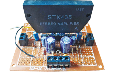 Wzmacniacz stereofoniczny z wykorzystaniem STK435
