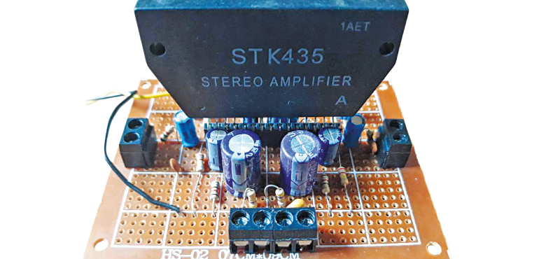 Wzmacniacz stereofoniczny z wykorzystaniem STK435