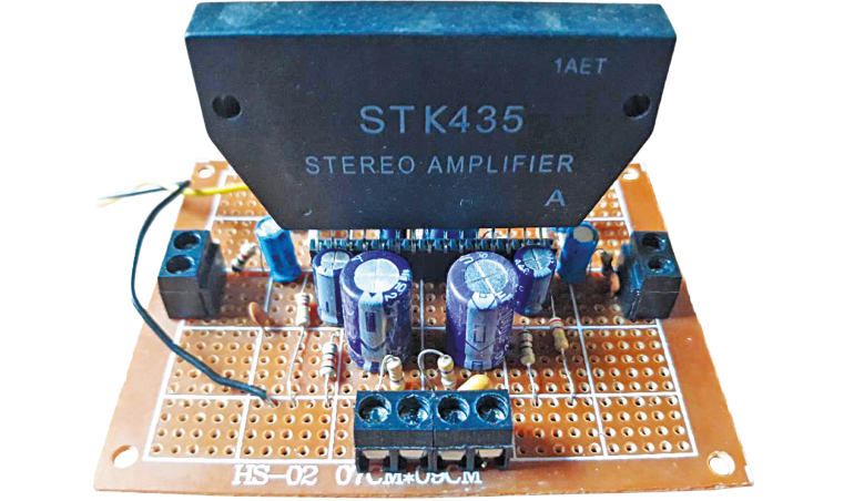 Wzmacniacz stereofoniczny z wykorzystaniem STK435