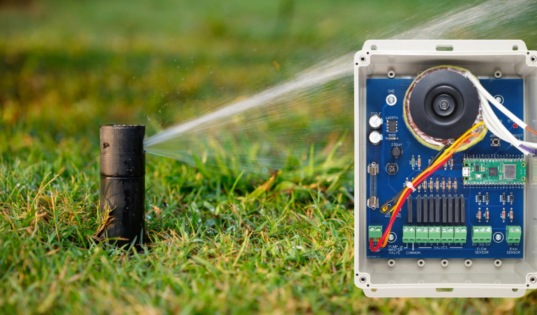 Sterownik systemu nawadniania oparty na witrynie internetowej