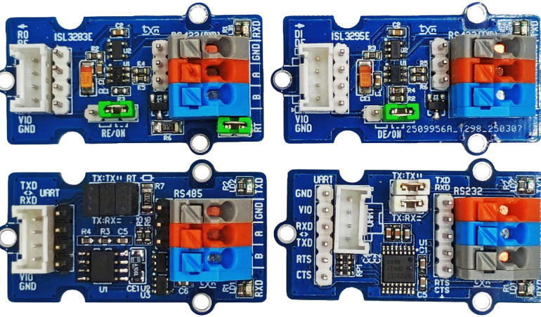 Drivery magistral szeregowych RS232, RS422, RS485 zgodne z Grove