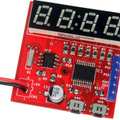 7-segmentowy mini zegar wykorzystujący PIC16F628A i DS1307 RTC