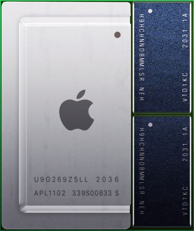 Fotografia 1. Zaawansowany układ SiP typu M1 od Apple