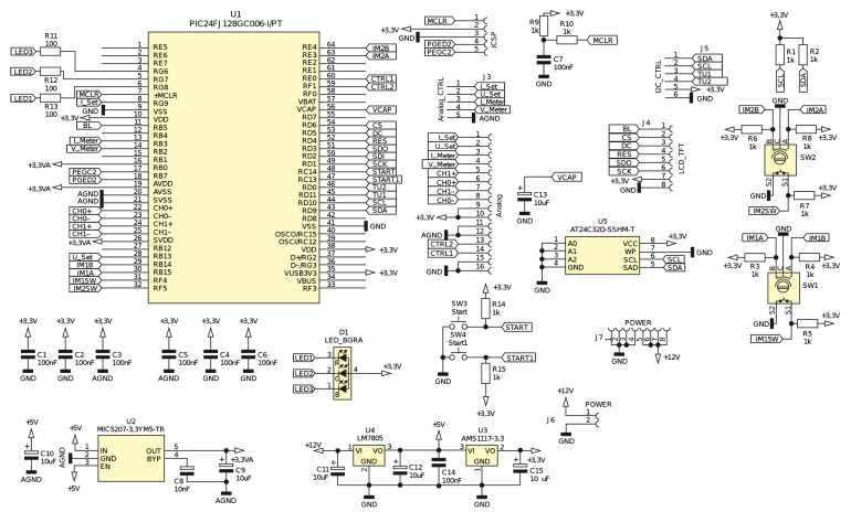 Rysunek 12. Schemat sterownika zasilacza