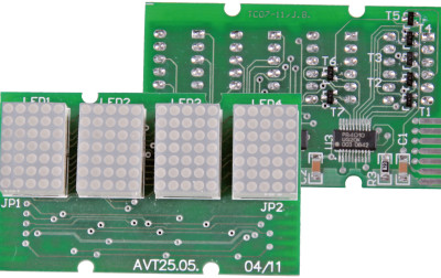 Moduł czterech wyświetlaczy LED 5×7
