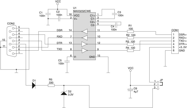 Rys. 1. Schemat elektryczny konwertera