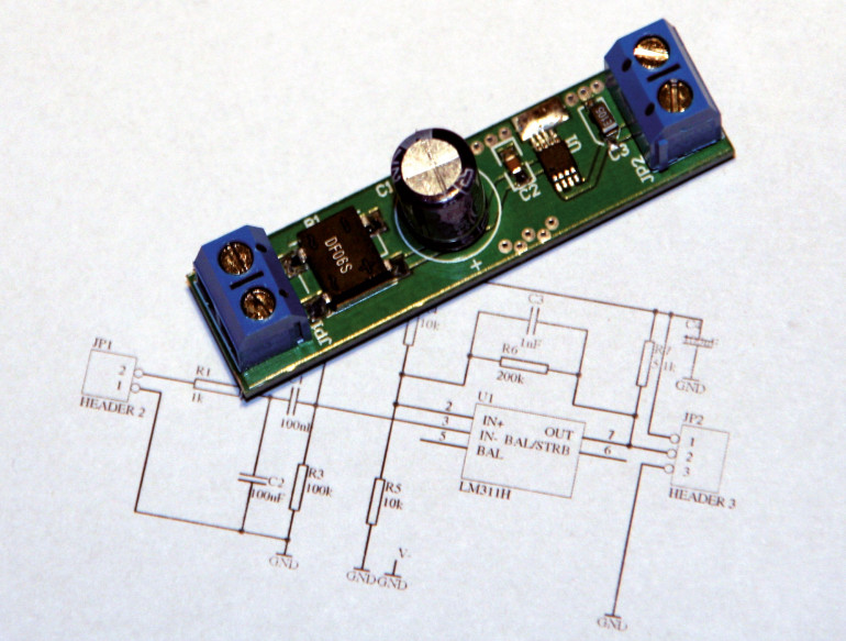 Fot. 3. Radiator na PCB wspomagający chłodzenie układu MIC79050