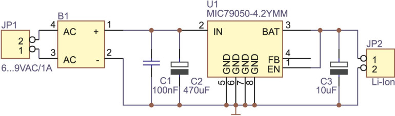 Rys. 1. Schemat elektryczny ładowarki