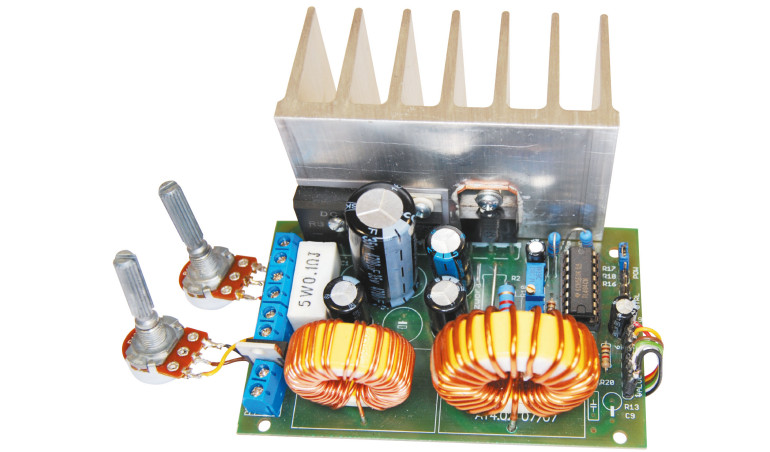 Regulowany stabilizator impulsowy 0-25 V, 0-5 A