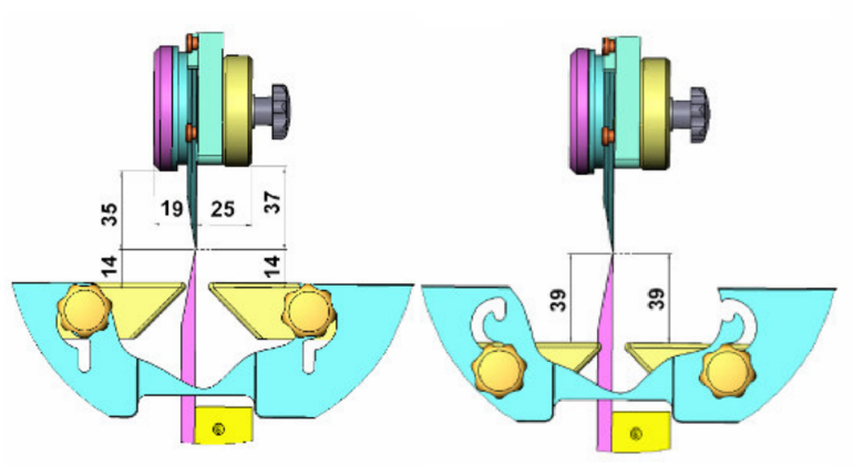 Schematy wymiarowe separatora EasyCut 450