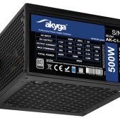 Niezawodny zasilacz komputerowy AK-C1-500 firmy Akyga o mocy wyjściowej 500 W