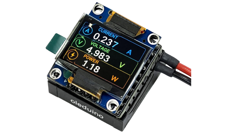 Mini Power Monitor Shield dla OLEDUINO v2 z układem INA219