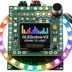 Kolorowa nakładka Dźwięk na Światło (Sound to Light) dla OLEDUINO v2