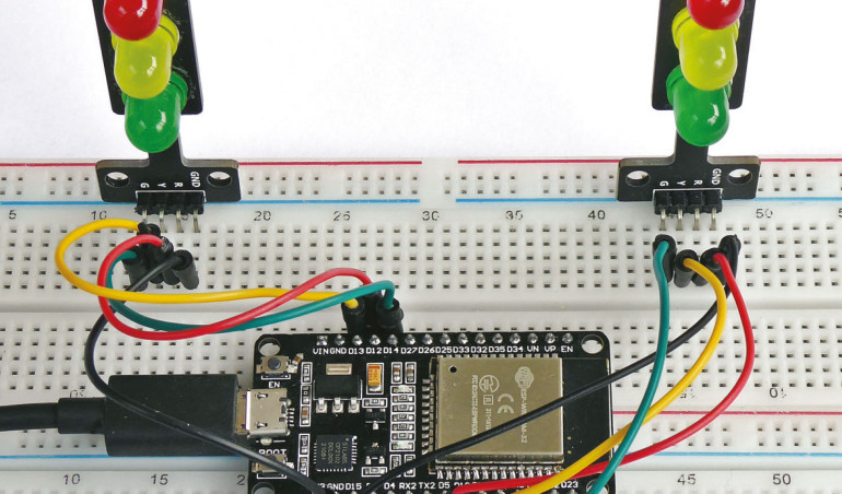 Nauka elektroniki z modułem ESP32, część 2. Wejścia i wyjścia cyfrowe