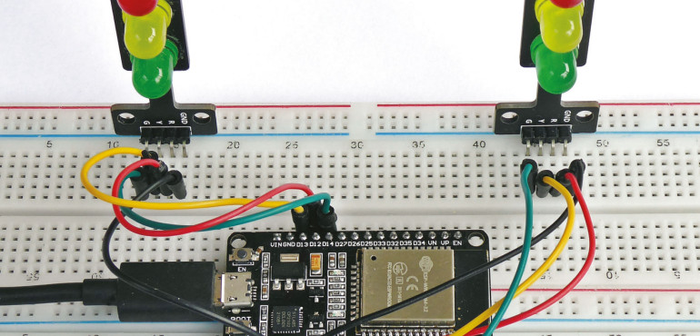 Nauka elektroniki z modułem ESP32, część 2. Wejścia i wyjścia cyfrowe